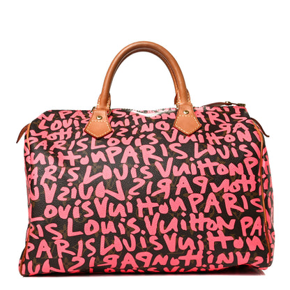 Louis Vuitton Monogram Graffiti Speedy 30 Fuchsia 1 of 10