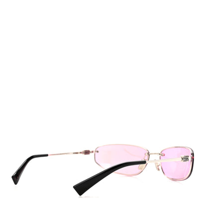 Miu Miu Metal Oval Sunglasses SMUA50 Pink 7 of 16