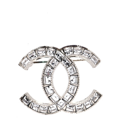 Chanel Baguette Crystal CC Brooch Gold 1 of 6