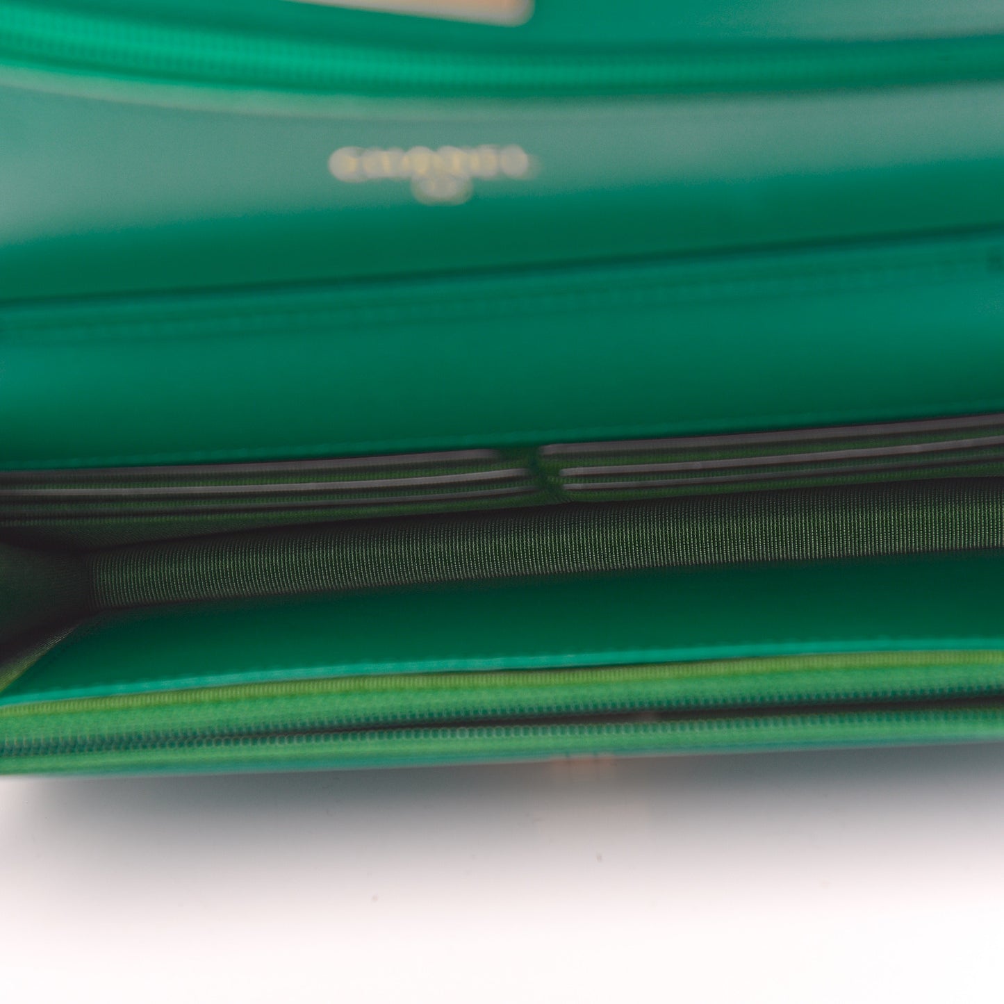 Aged Calfskin Quilted Reissue Wallet On Chain WOC Green