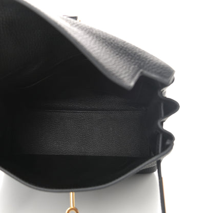 Hermes Taurillon Clemence Kelly Ado Backpack Black 5 of 10