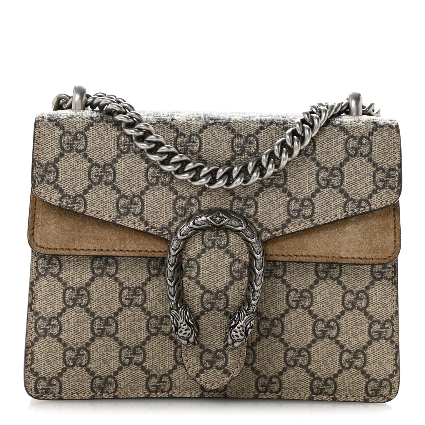 GG Supreme Monogram Mini Dionysus Shoulder Bag Taupe