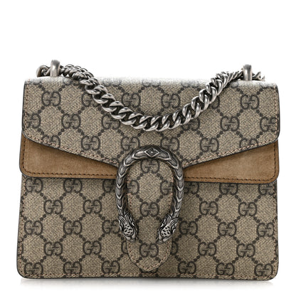 Gucci GG Supreme Monogram Mini Dionysus Shoulder Bag Taupe 1 of 11