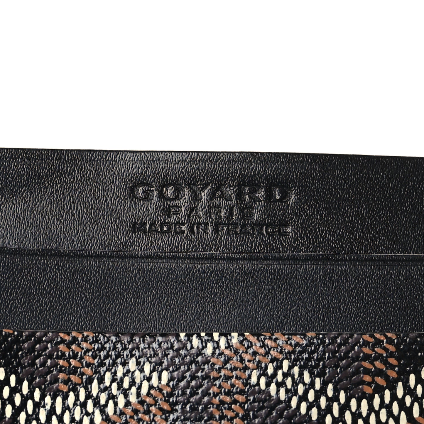 Goyardine Saint Sulpice Card Holder Black
