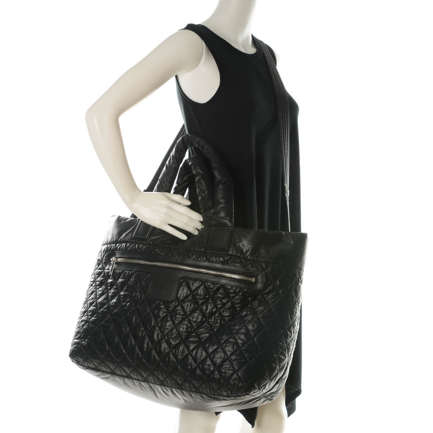 Chanel Nylon Quilted Large Coco Cocoon Shopping Tote and Messenger Bag 2 of 11