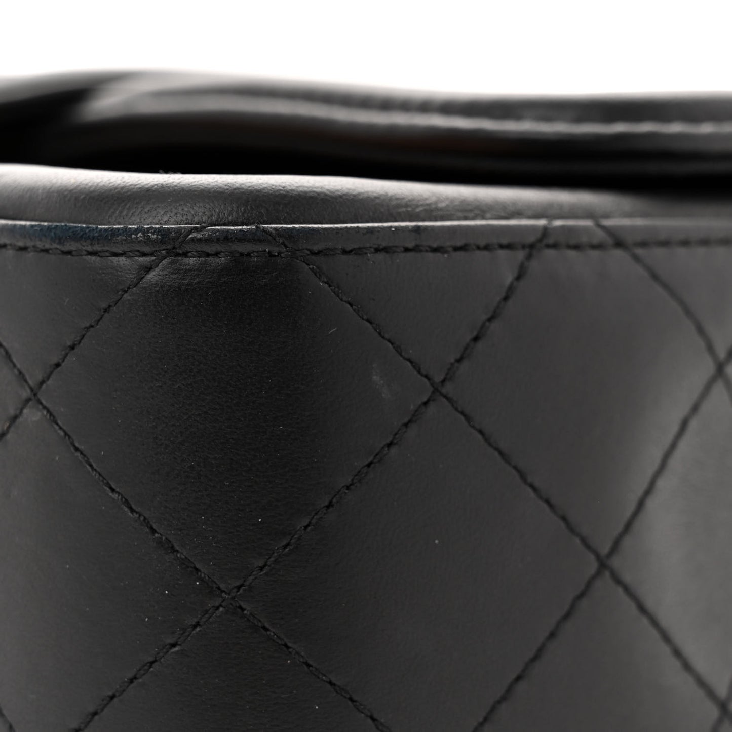 Lambskin Quilted Medium Elegant CC Flap Brown Black