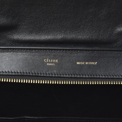 Celine Smooth Calfskin Suede Medium Tri-Color Trapeze Cream Black Brown 6 of 11