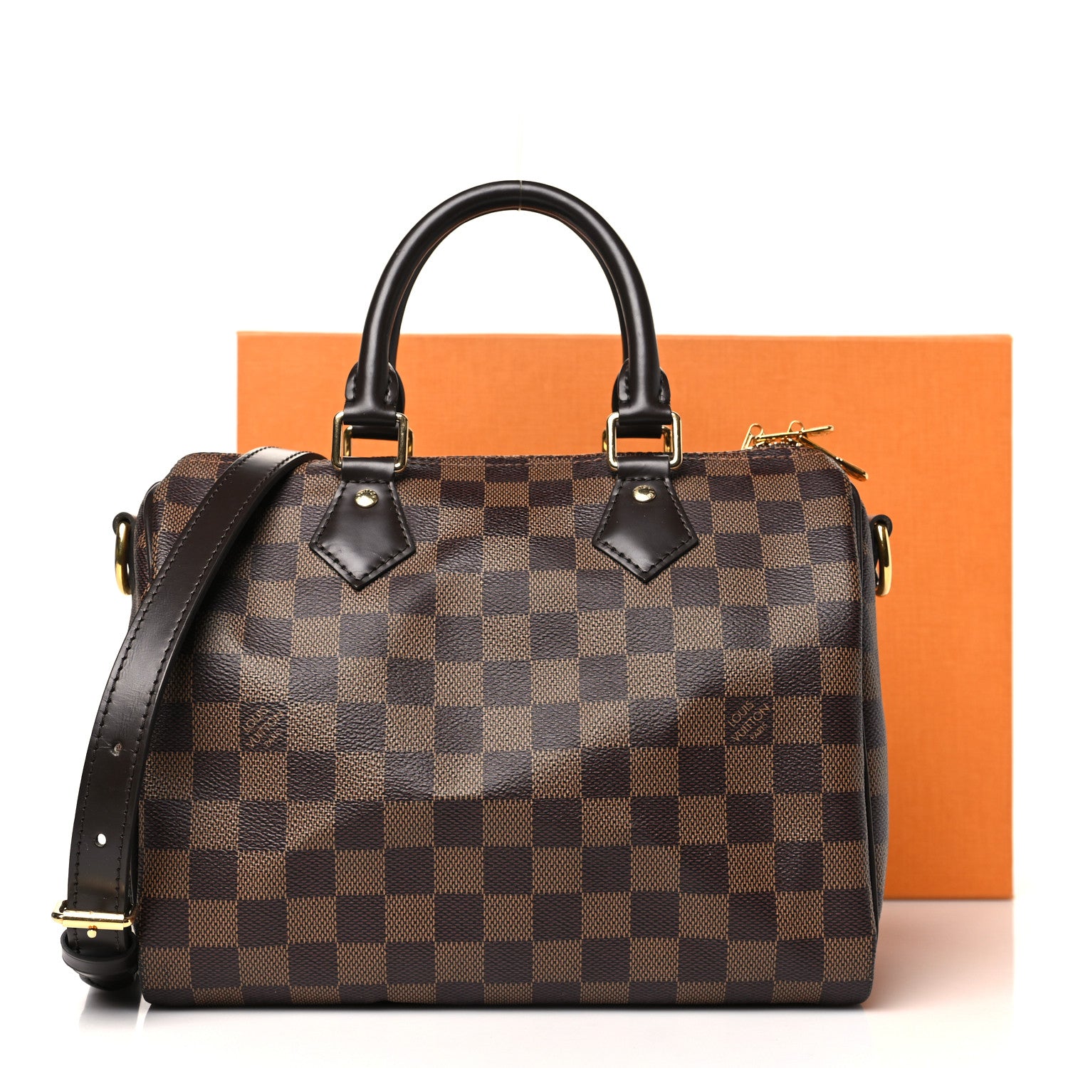 Louis Vuitton Damier Ebene Speedy Bandouliere 25 10 of 10