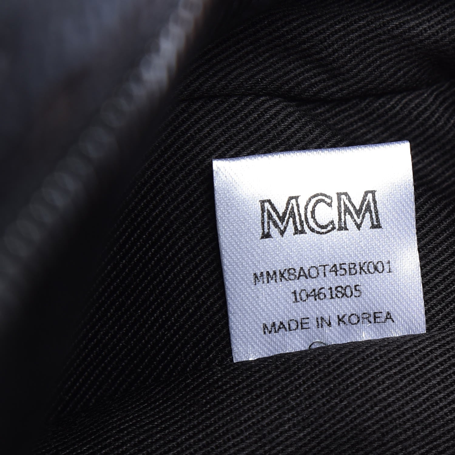 MCM Calfskin Ottomar Monogram Duke Backpack Black 9 of 9
