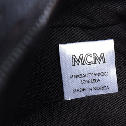 MCM Calfskin Ottomar Monogram Duke Backpack Black 9 of 9