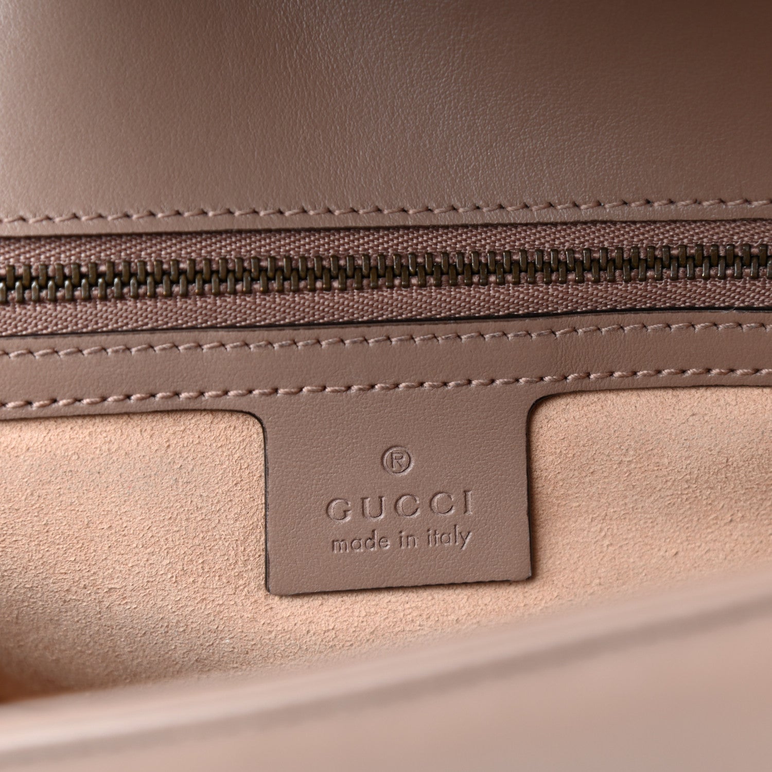 Gucci Calfskin Matelasse Small GG Marmont Shoulder Bag Porcelain Rose 6 of 10