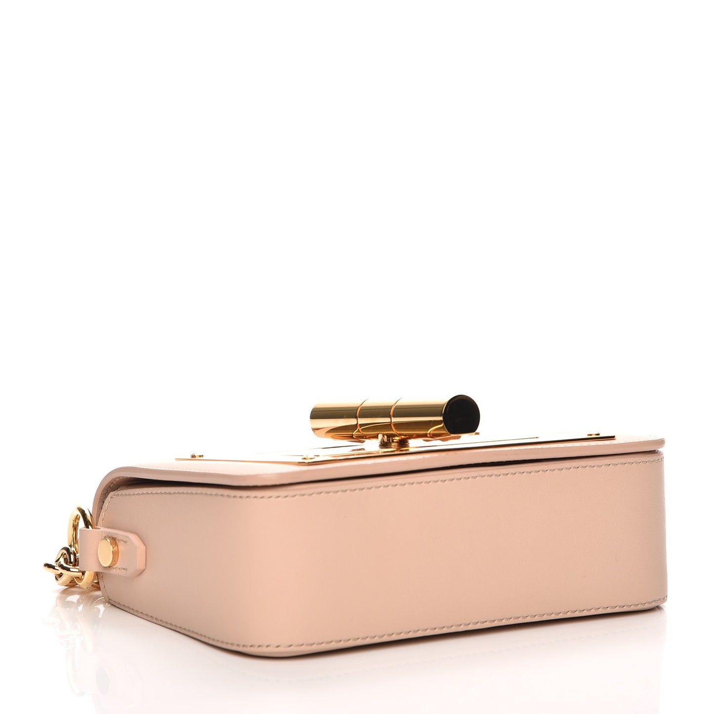 Calfskin Small Natalia Chain Bag Nude