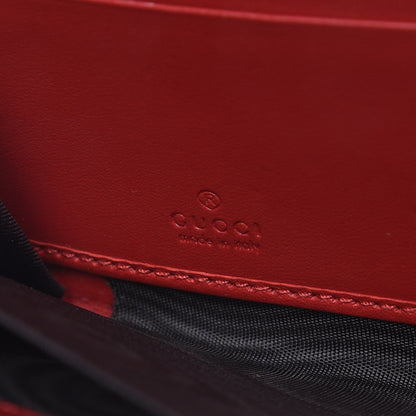 Gucci GG Supreme Monogram Angry Cat Embroidered Zip Around Wallet Red 6 of 6