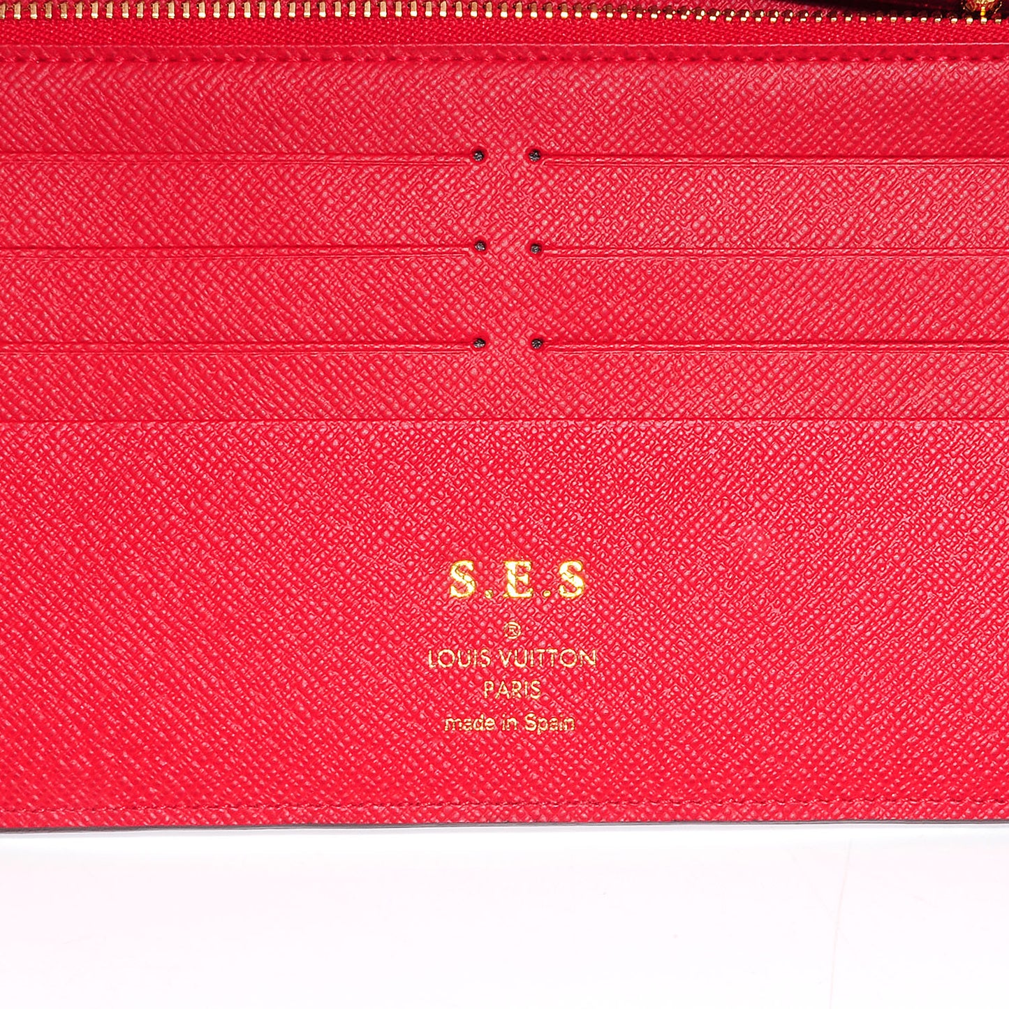 Damier Ebene Insolite Wallet Red