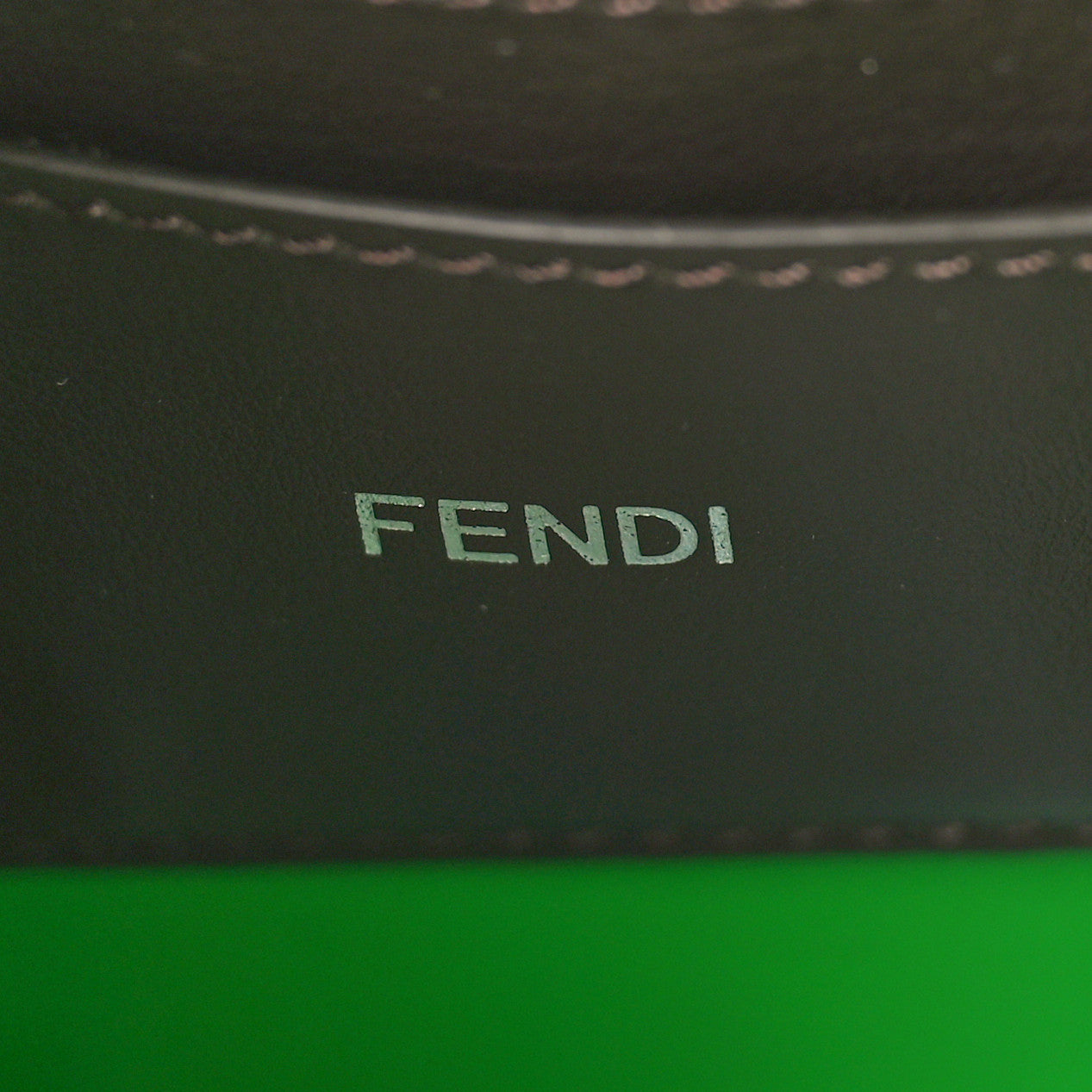 Fendi Cuoio Romano Vitello Cover Bi-Color Peekaboo I See U X Cross Satchel Tomatillo 6 of 9