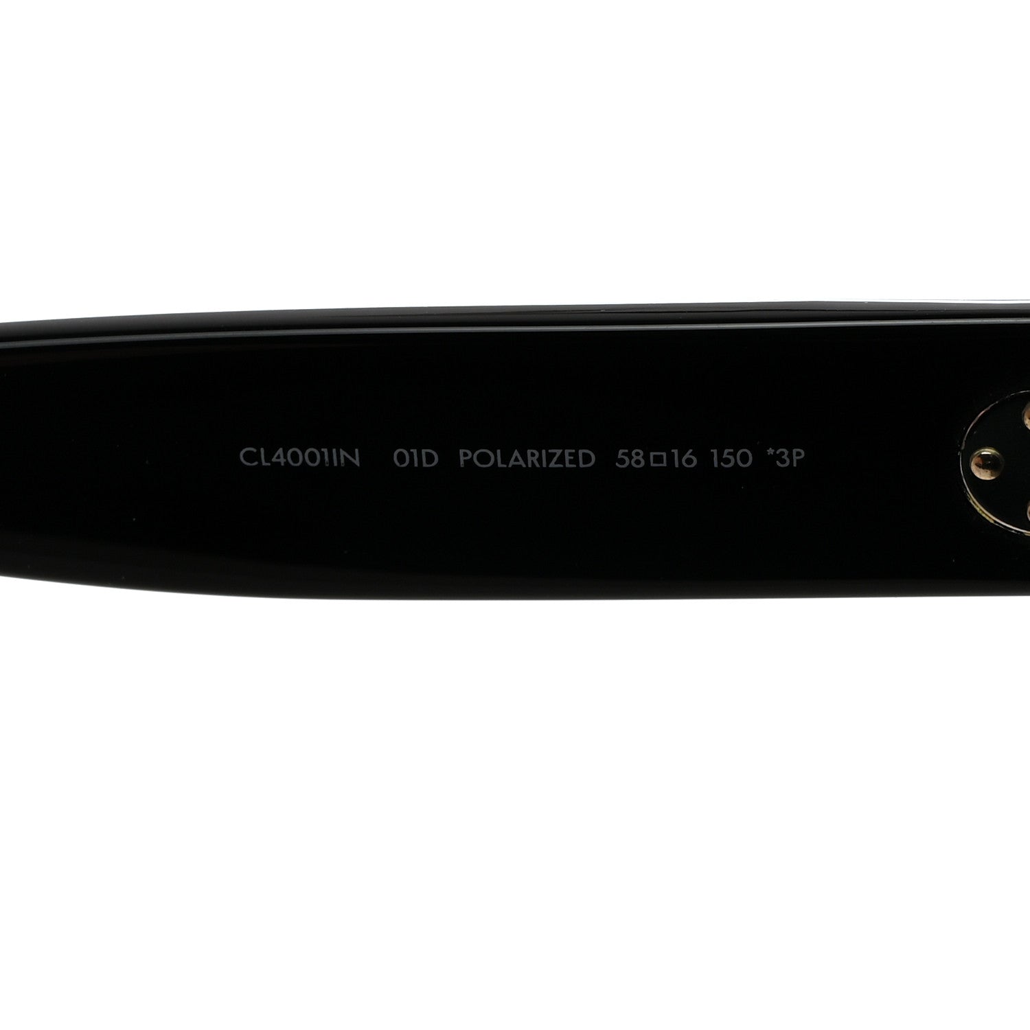 Celine Polarized Sunglasses CL4001IN Black 5 of 7