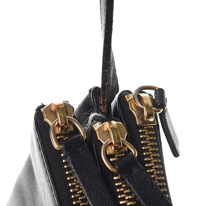Celine Lambskin Small Trio Crossbody Bag Black 13 of 18