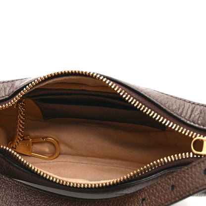 Gucci GG Supreme Monogram Textured Calfskin Web Mini Ophidia Half Moon Hobo Beige Ebony New Acero 5 of 10