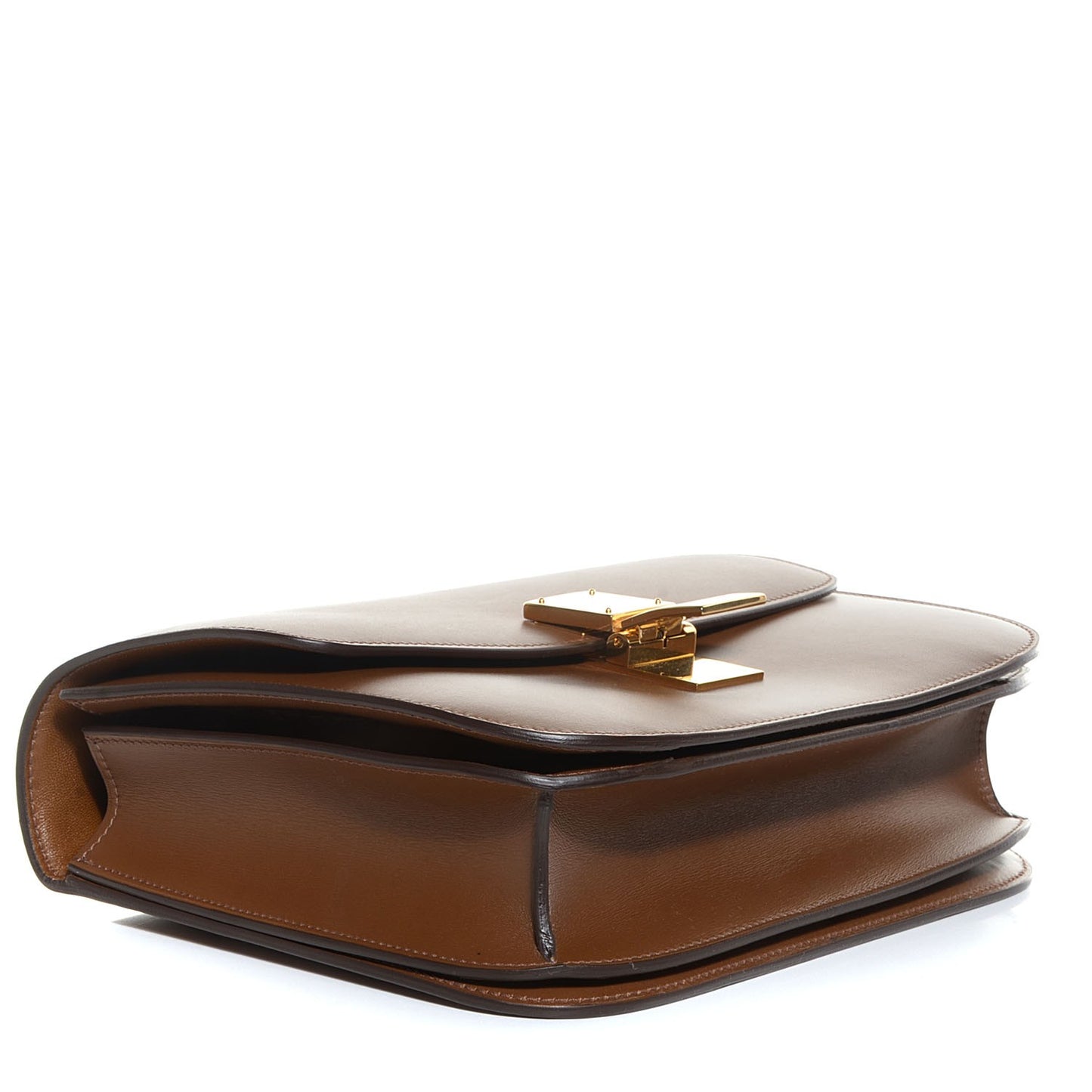 Smooth Calfskin Medium Classic Box Flap Bag Camel