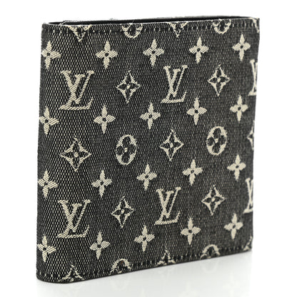 Louis Vuitton Mini Monogram Compact Wallet Blue 3 of 7