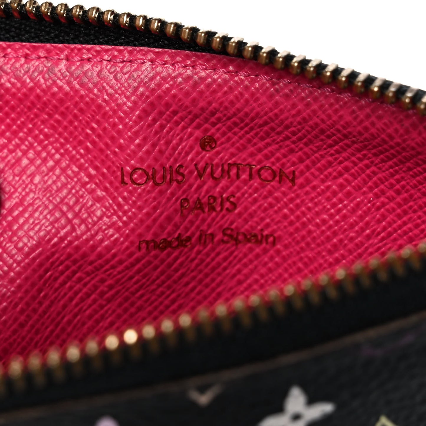 Monogram Multicolor Key Pouch Black Grenade