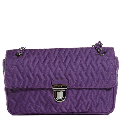 Prada Nylon Tessuto Impuntu Quilted Flap Anemone 1 of 10
