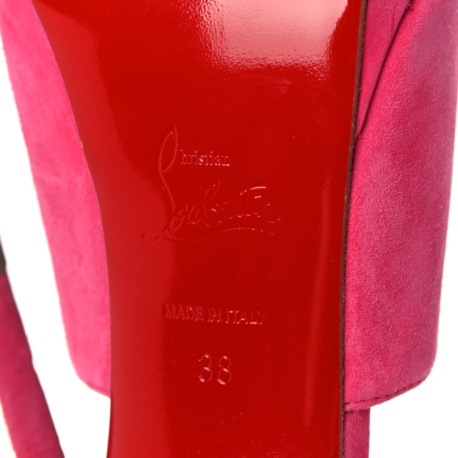 Christian Louboutin Suede Pigamule 120 Slide Sandals 38 Bangal Rose 7 of 12