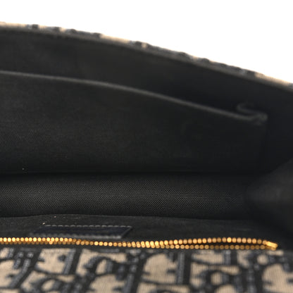 Christian Dior Oblique 30 Montaigne Flap Bag Blue 5 of 9
