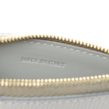 Celine Grained Calfskin Zipped Card Holder Vert D’eau 6 of 9