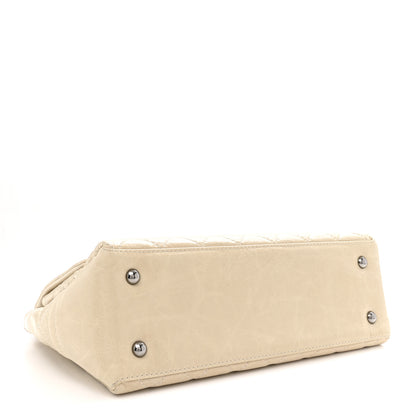 Chanel Glazed Calfskin Quilted Medium Lady Pearly Flap Light Beige 4 of 11