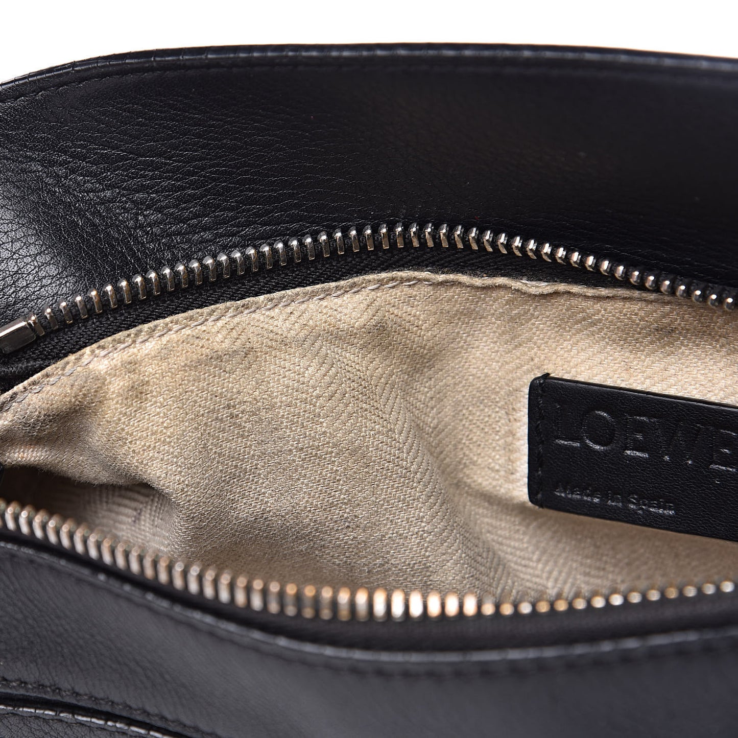 Calfskin Small Puzzle Bag Black