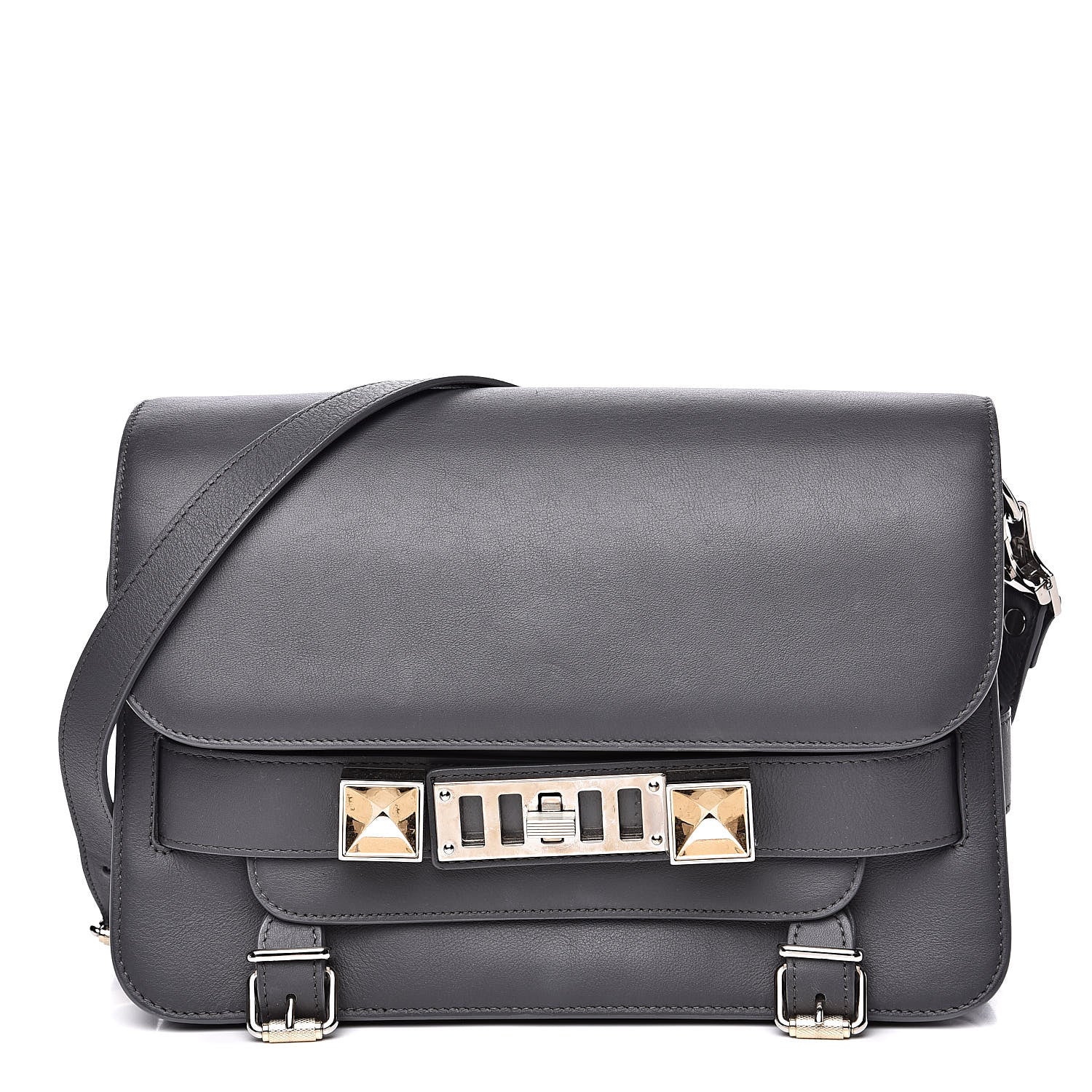 Proenza Schouler Smooth Calfskin PS11 Classic Shoulder Bag Heather Grey 1 of 12