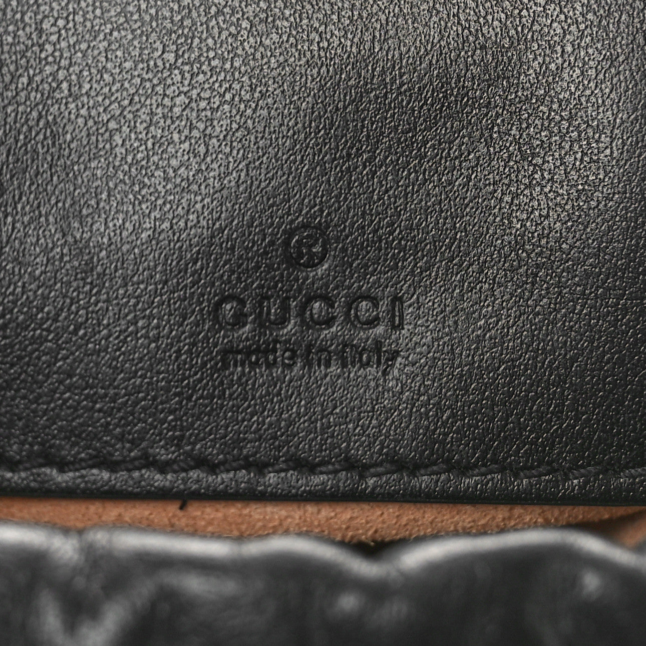 Gucci Calfskin Matelasse Mini GG Marmont 2.0 Bucket Bag Black 6 of 9