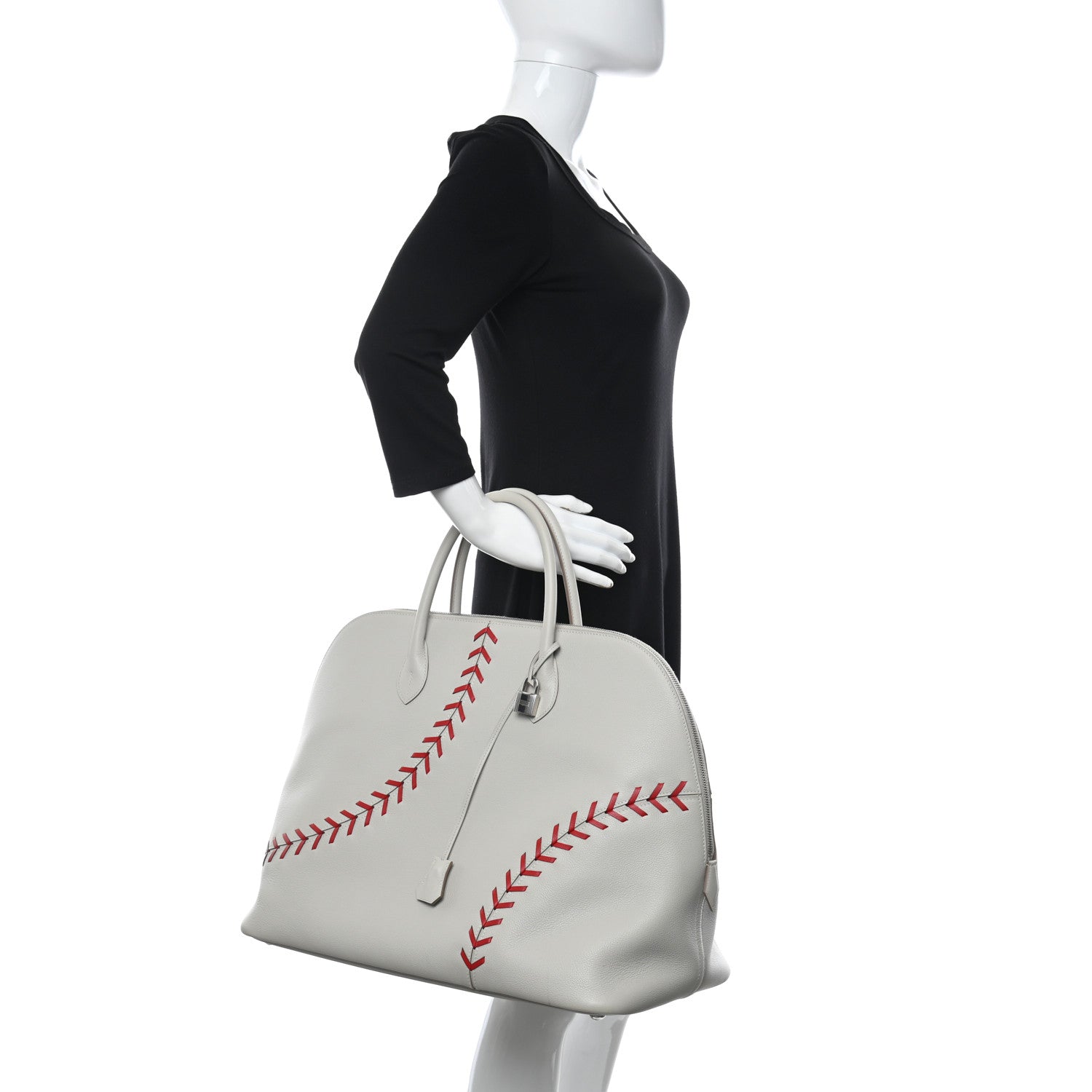 Hermes Evercolor 1923 Bolide 45 Baseball Bag Gris Perle 2 of 11