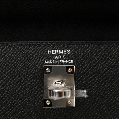 Hermes Epsom Kelly Sellier 25 Black 6 of 11