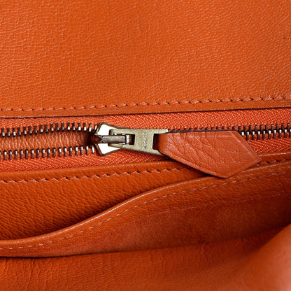 Hermes Taurillon Clemence Birkin 30 Orange 27 of 39