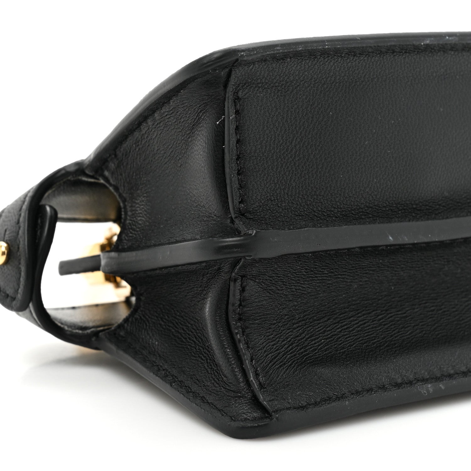 Fendi Shiny Nappa Nano Peekaboo Maxi Handle Satchel Black 9 of 12