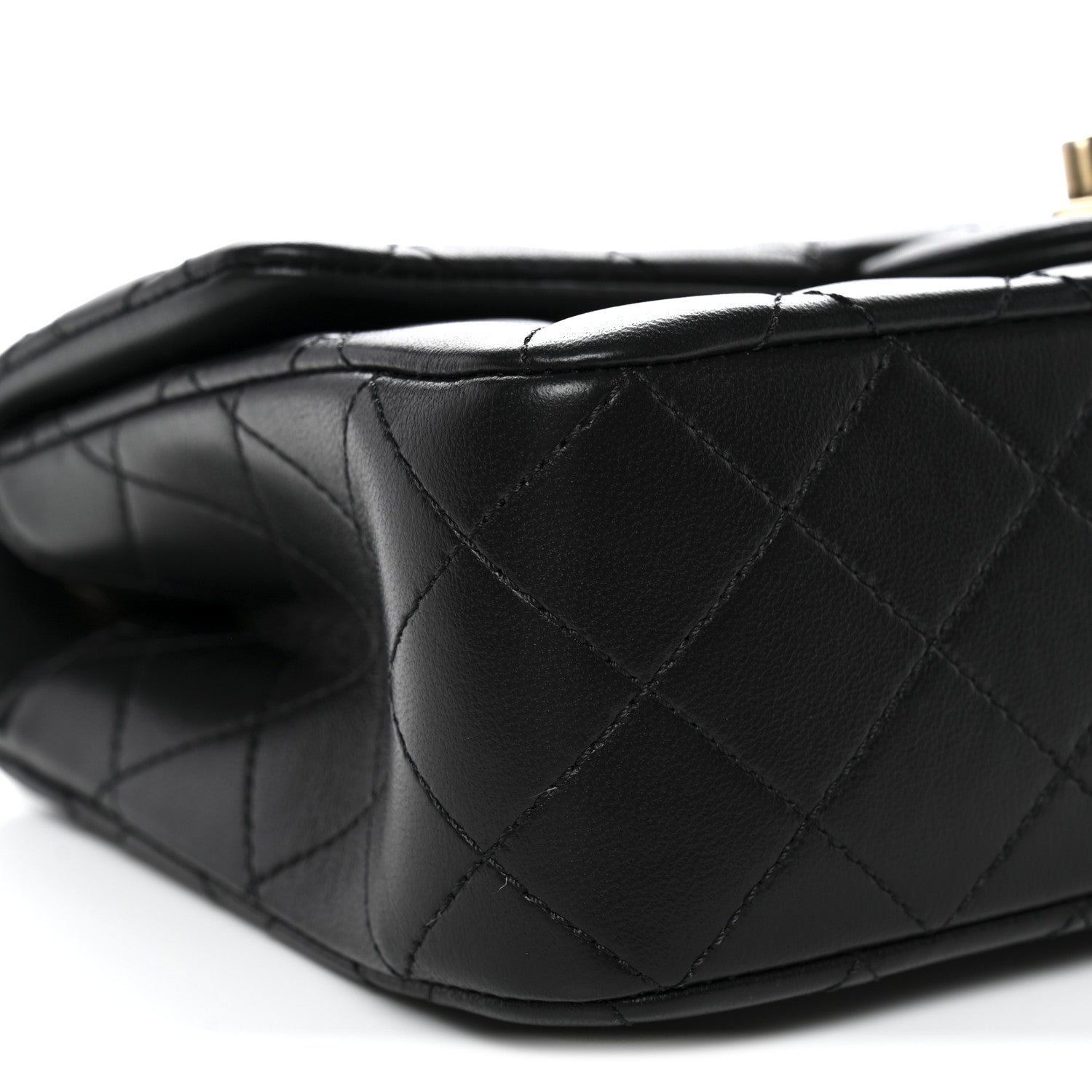 Chanel Lambskin Quilted Small Sweet Camellia Flap Black 9 of 11