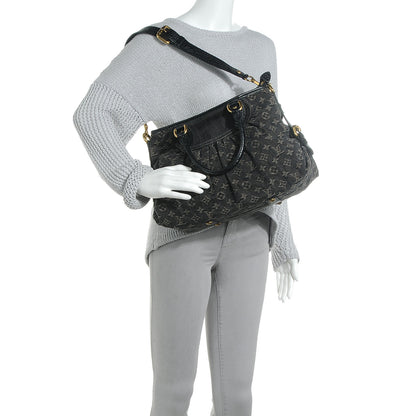 Louis Vuitton Denim Neo Cabby MM Black 2 of 7