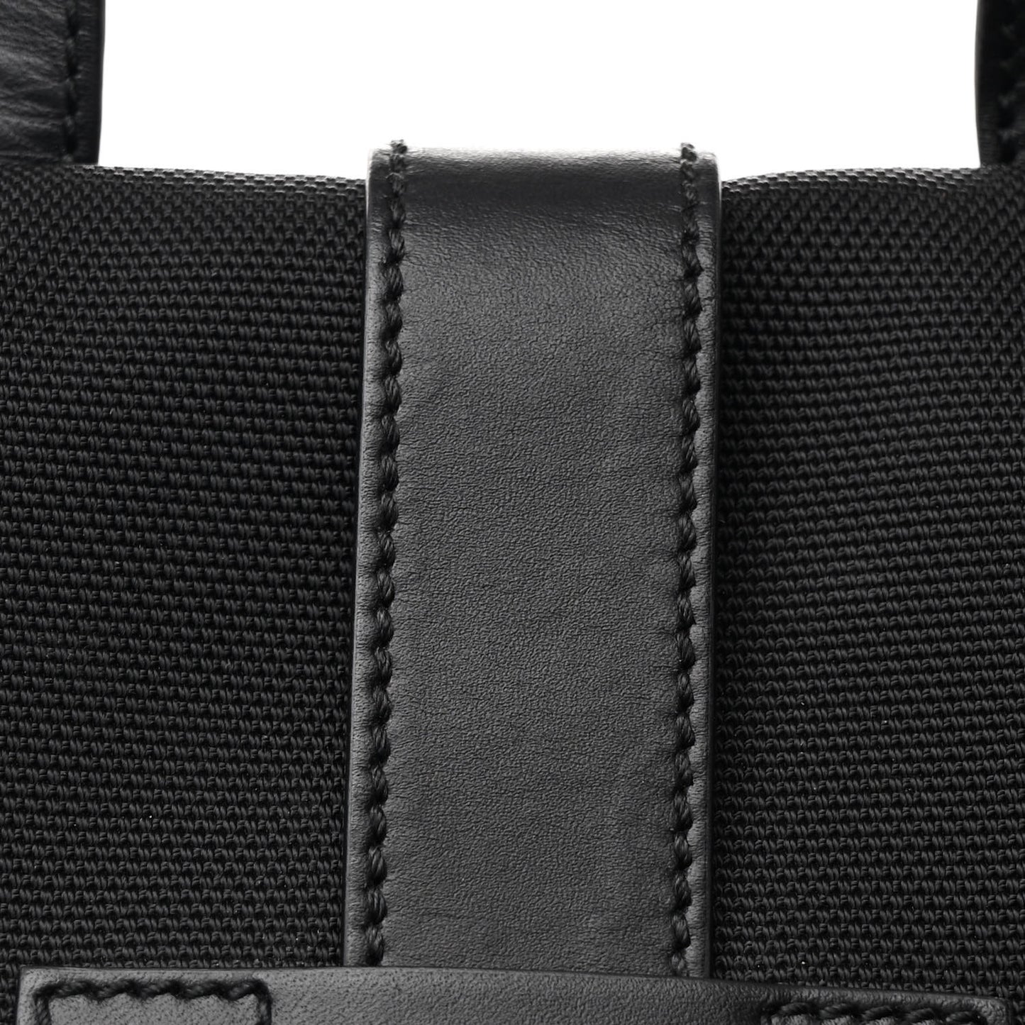 Techno Canvas Web Single Buckle Backpack Black