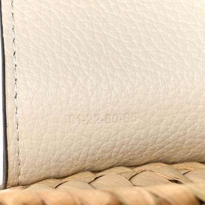 Chloe Raffia Calfskin Marcie Basket White 7 of 12