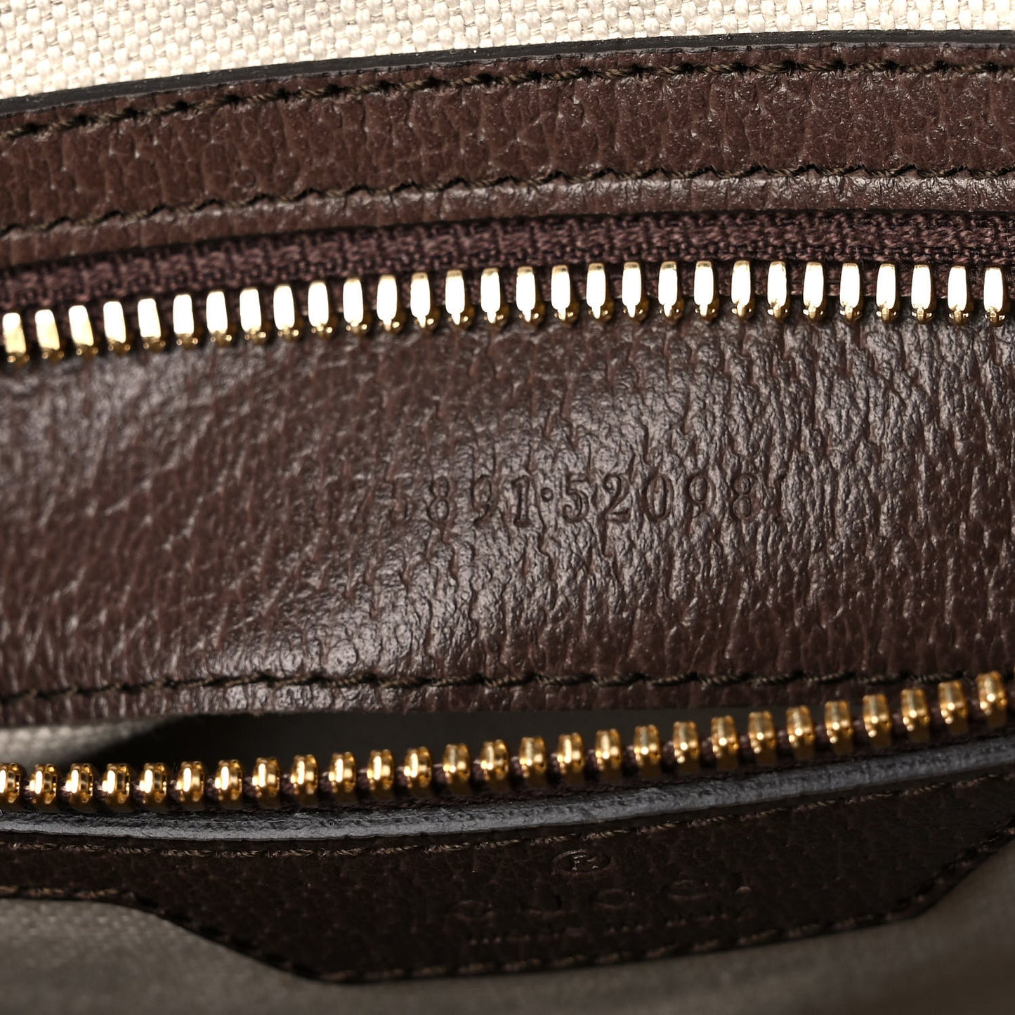 Monogram Jumbo GG Textured Dollar Calfskin Web Messenger Shoulder Bag Camel Ebony New Acero