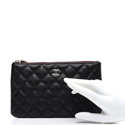 Chanel Caviar Quilted Cosmetic Case Black 2 of 9