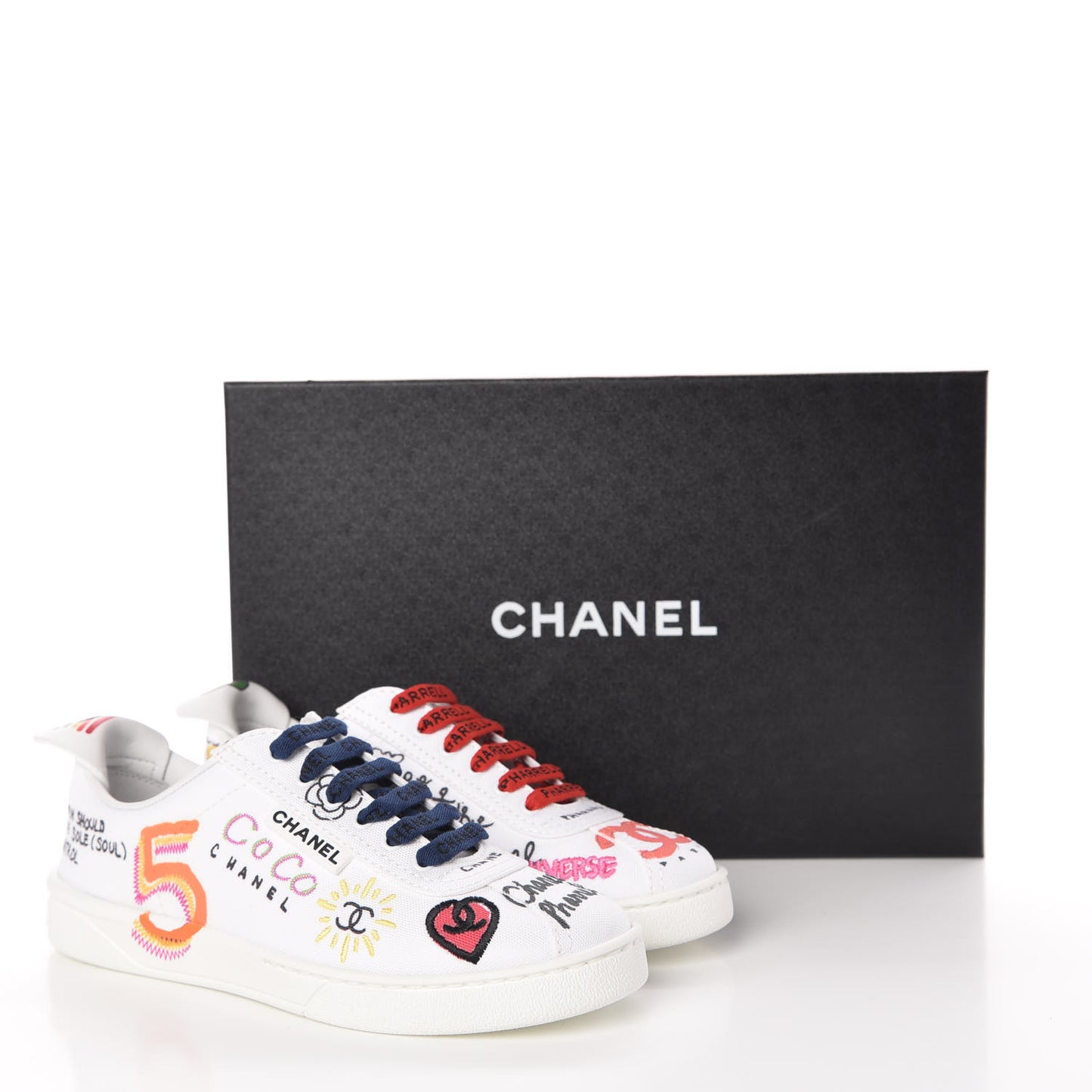 x Pharrell Williams Canvas Womens Sneakers 35 White