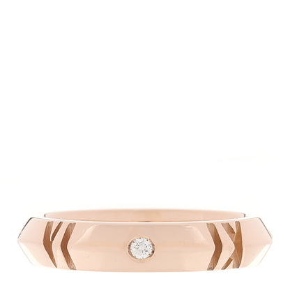 Tiffany 18K Rose Gold Diamond Narrow Atlas X Closed Ring 56 7.5 1 of 4