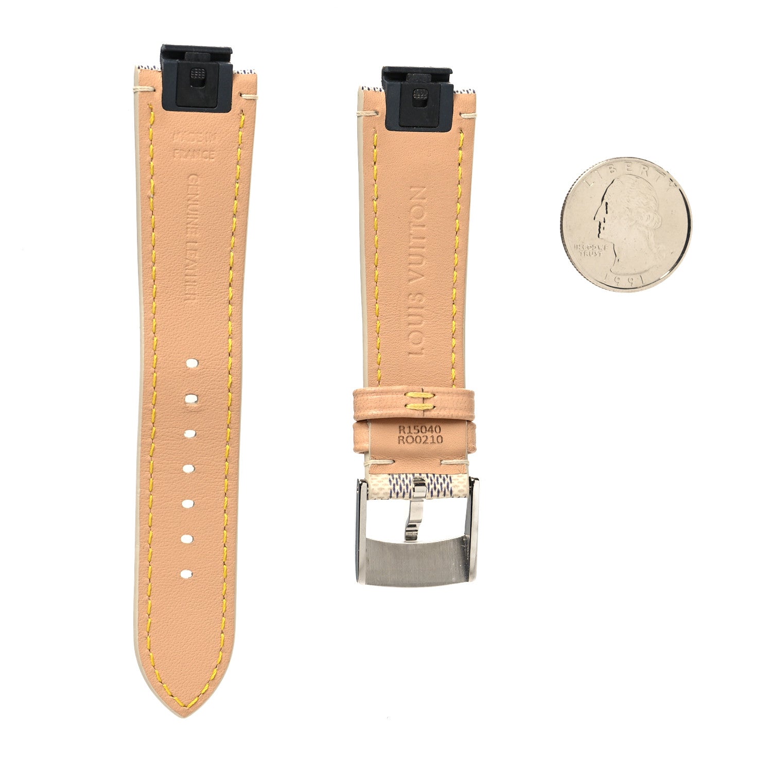 Louis Vuitton Nano Damier Azur Tambour 12mm Watch Strap 2 of 5