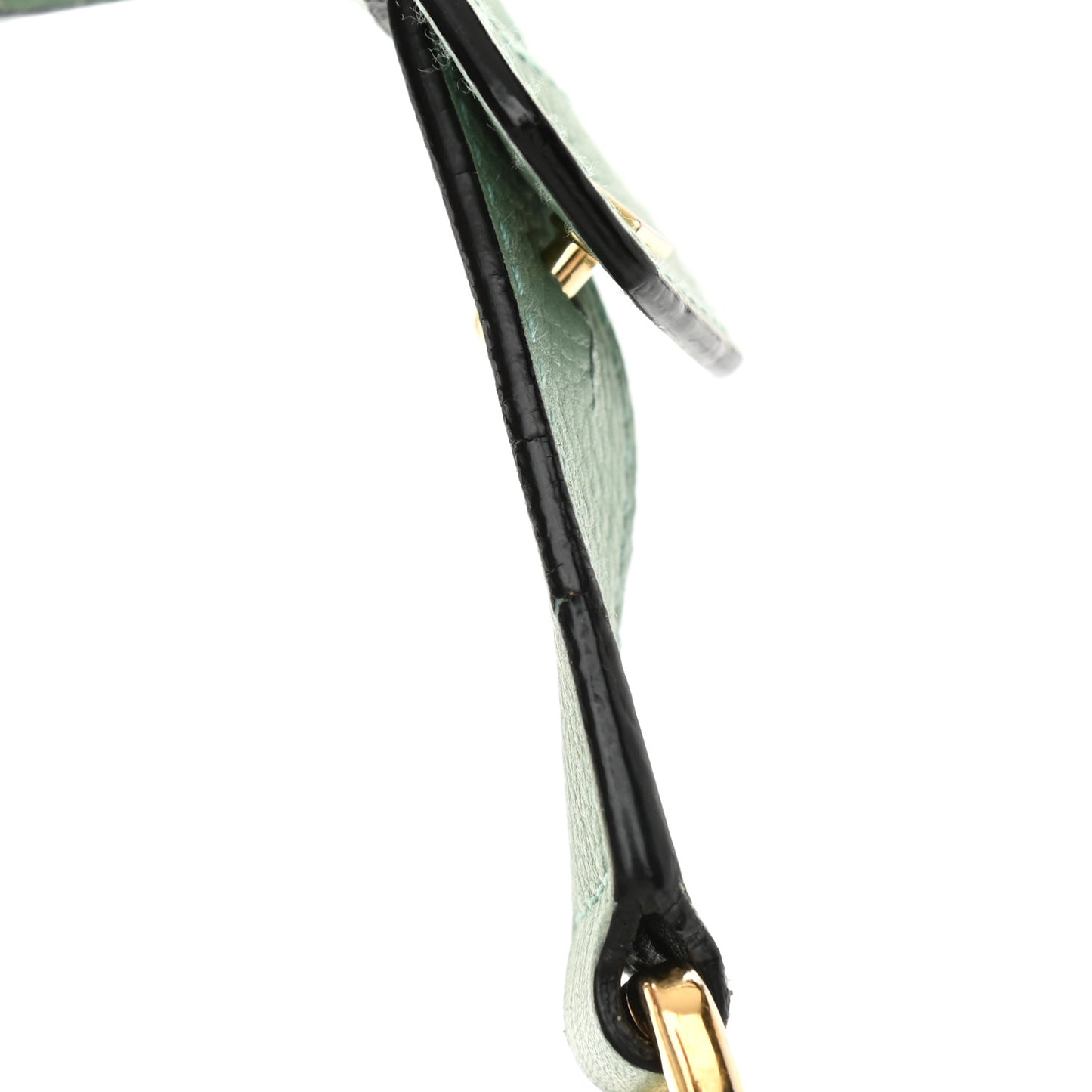 Calfskin Medium Puzzle Bag Sea Water Green