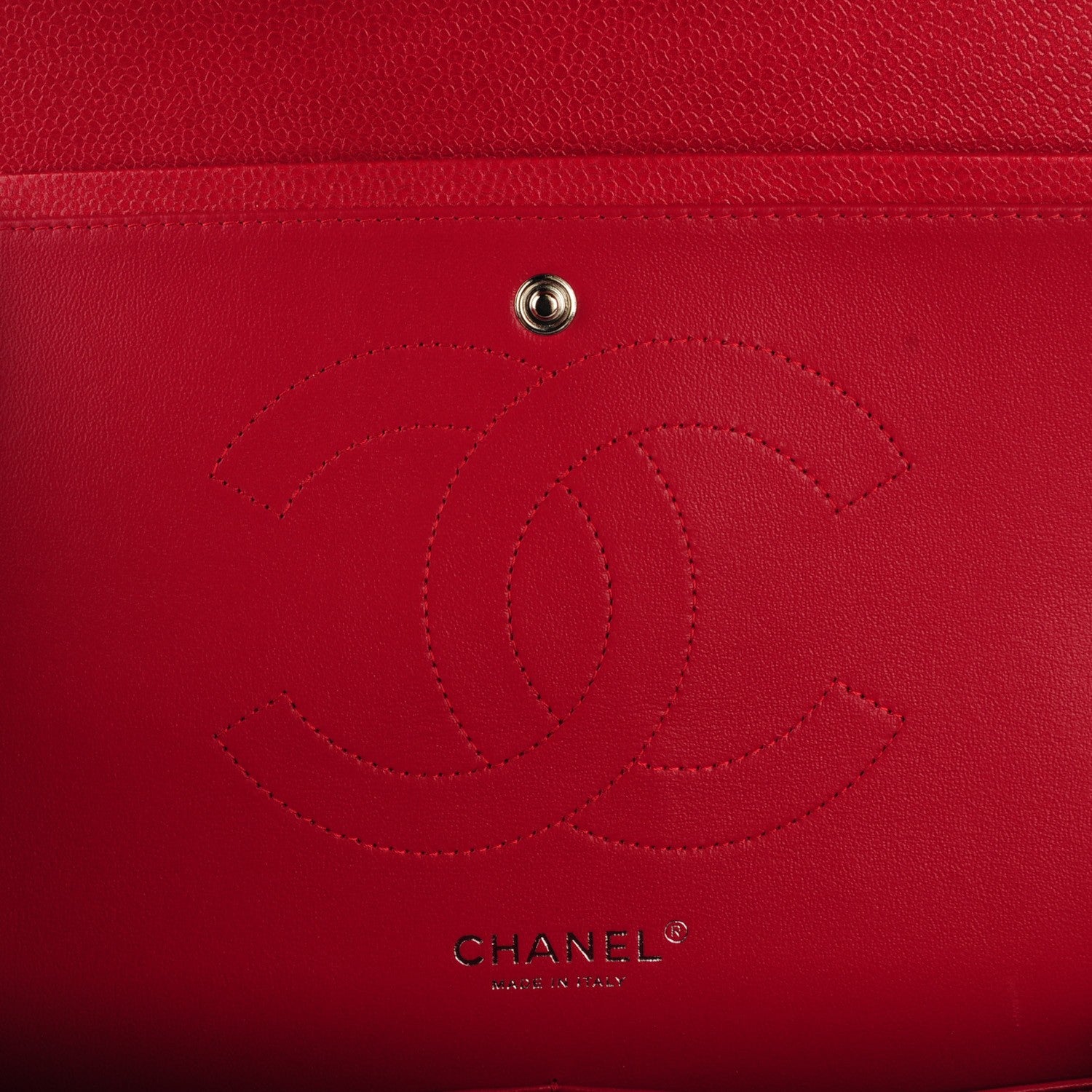Chanel Pearly Caviar Quilted Jumbo Double Flap Dark Pink 6 of 9