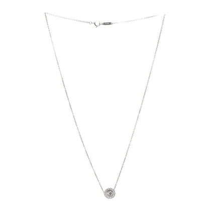 Tiffany Platinum Diamond Enchant Flower Pendant Necklace 3 of 6
