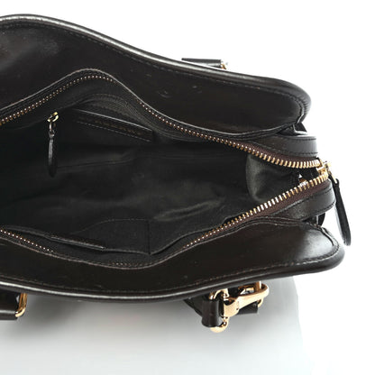 Burberry Haymarket Check Minford Portrait Tote Chocolate 4 of 5